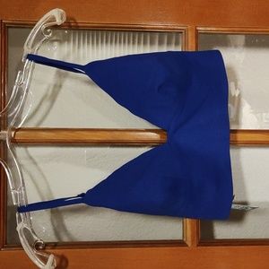 Free People * Bralette Bra * Crop Top * Blue